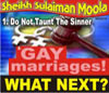 Do Not Taunt The Sinner / Gay Marriages! What Next